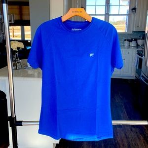 Gorgeous royal blue Mens Alphalete size small performance fit t-shirt.